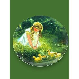 Pemberton & Oakes GOLDEN MOMENT Donald Zolan Collection Plate Vintage 1984 4301I